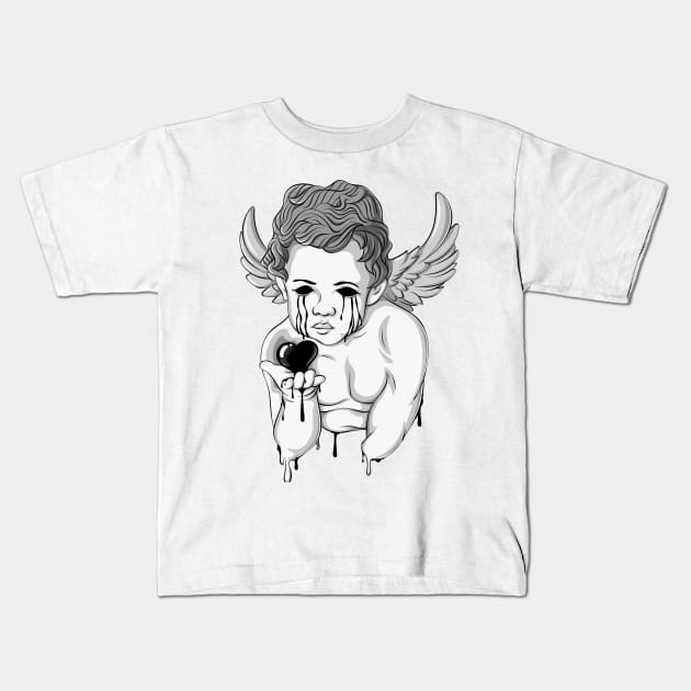 Dark Angel Kids T-Shirt by GCS Designs